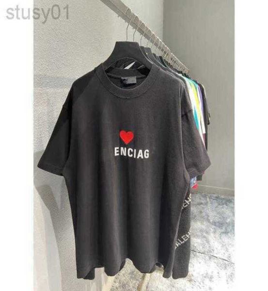 balencigas women designer women t shirt tide brand ins net red same tanabata valentine's day limited couple embroidery love round neck, White;black
balencigas women designer women t shirt tide brand ins net red same tanabata valentine's day limited couple embroidery love round neck, White;black