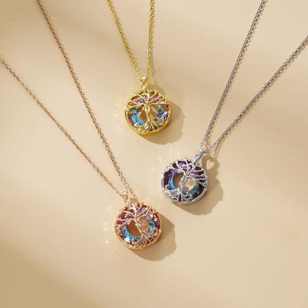 cross-border new tree of life necklace women's colored crystal glass fashion pendant amazon selling jewelry, Silver
cross-border new tree of life necklace women's colored crystal glass fashion pendant amazon selling jewelry, Silver