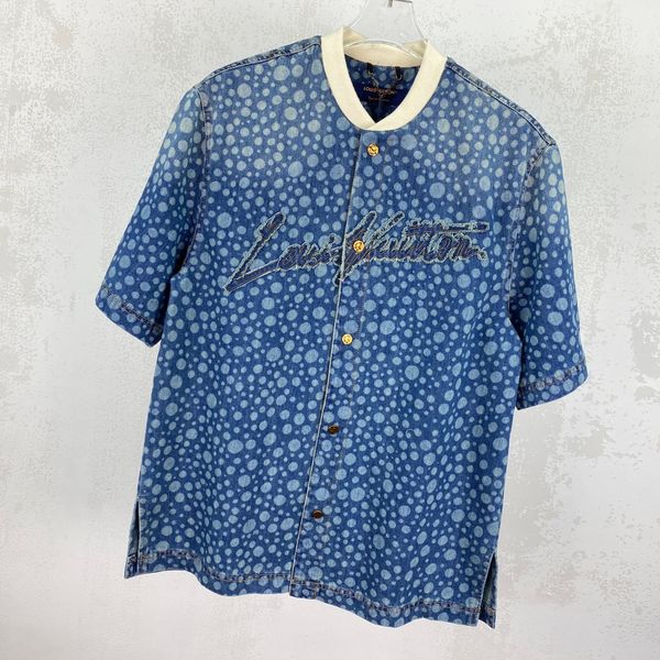 2023 spring and fall luxury mens designer demin shirts ~ us size shirts ~ mens designer button short sleeve shirts, White;black
2023 spring and fall luxury mens designer demin shirts ~ us size shirts ~ mens designer button short sleeve shirts, White;black