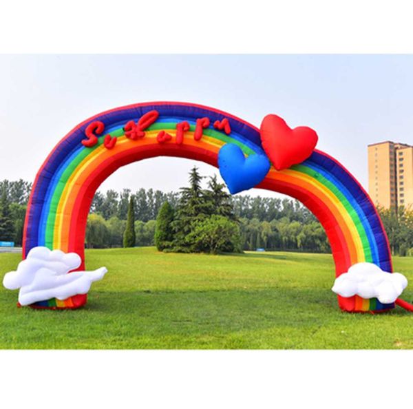 8mw party decoration 10m inflatable arch colorful events supply outdoor exhibition rainbow wedding opening ceremony advertising tool, Black;white
8mw party decoration 10m inflatable arch colorful events supply outdoor exhibition rainbow wedding opening ceremony advertising tool, Black;white
