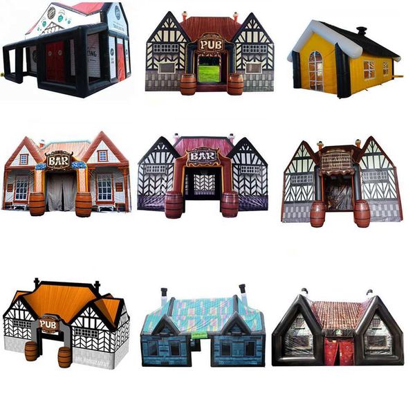 4x4m brand inflatable irish pub with fire place portable bar tent for summer birthdays weddings parties, Black;white
4x4m brand inflatable irish pub with fire place portable bar tent for summer birthdays weddings parties, Black;white