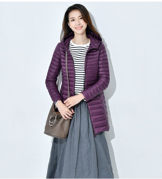 light down jacket women's long fashion slim winter coat factory outlets, Black
light down jacket women's long fashion slim winter coat factory outlets, Black