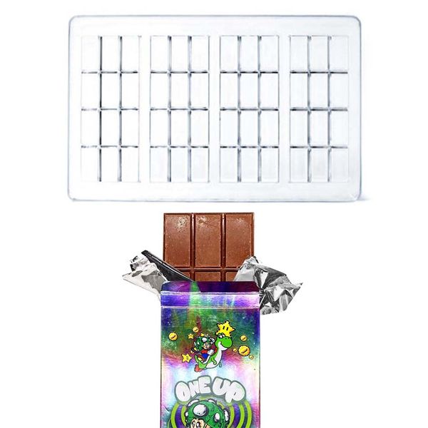 official 12 grid one up chocolate mold mould compitable with packing boxes mushroom shrooms bar 3.5g 3.5 grams oneup packaging pack package
official 12 grid one up chocolate mold mould compitable with packing boxes mushroom shrooms bar 3.5g 3.5 grams oneup packaging pack package