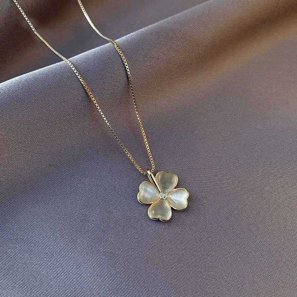 cat's eye four leaf grass necklace light luxury small and popular design high grade 2022 new accessories charm of clavicle chain female, Silver
cat's eye four leaf grass necklace light luxury small and popular design high grade 2022 new accessories charm of clavicle chain female, Silver