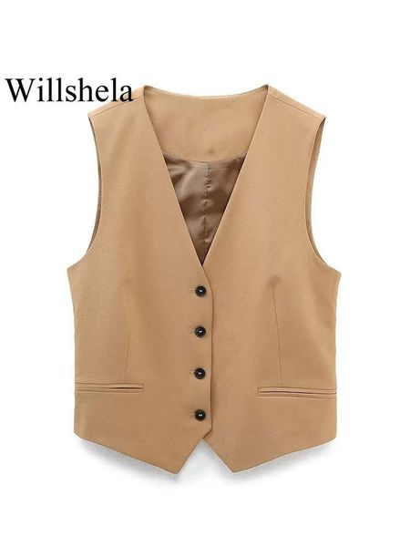 leather willshela women fashion khaki cropped vest vneck single breasted sleeveless female chic lady outfit short tank, Black
leather willshela women fashion khaki cropped vest vneck single breasted sleeveless female chic lady outfit short tank, Black