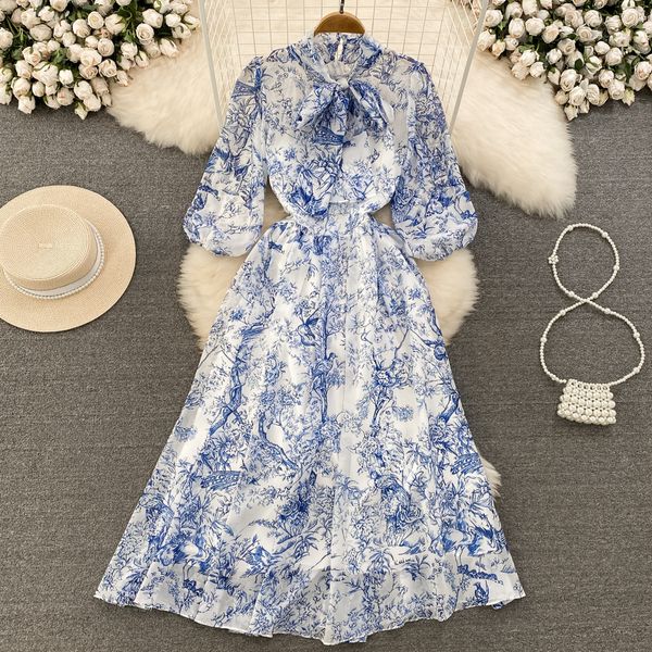 casual dresses 2023 summer fashion runway chiffon long dresses women's bow neck 3/4 puff sleeve elegant floral print party holiday dres, Black;gray
casual dresses 2023 summer fashion runway chiffon long dresses women's bow neck 3/4 puff sleeve elegant floral print party holiday dres, Black;gray