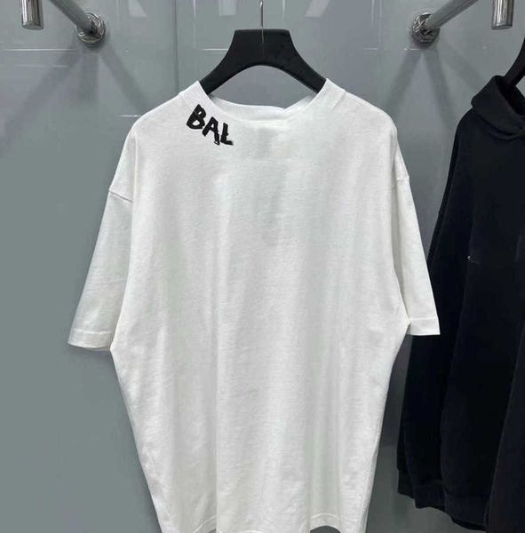 23sss graffiti designer balencigas women t shirt color letter printing short-sleeved fashion men and women's same pure cotton round nec, White;black
23sss graffiti designer balencigas women t shirt color letter printing short-sleeved fashion men and women's same pure cotton round nec, White;black