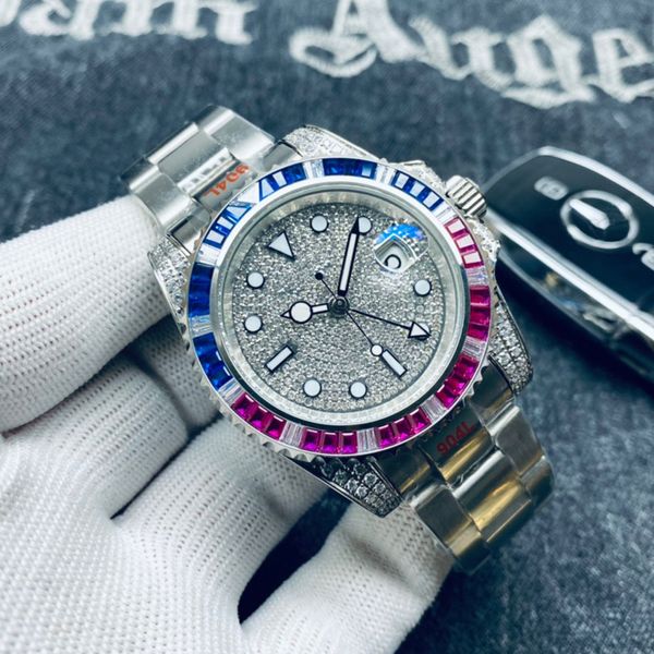 fashion mens watches 40mm color bezel mechanical movement automatic watch stainless steel strap casual business wristwatches, Slivery;brown
fashion mens watches 40mm color bezel mechanical movement automatic watch stainless steel strap casual business wristwatches, Slivery;brown