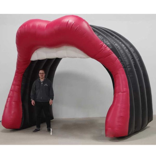 3.5x2.4x3mh custom outdoor decoration inflatable mouth archway for wedding events celebration advertising tunnel for valentines, Black;white
3.5x2.4x3mh custom outdoor decoration inflatable mouth archway for wedding events celebration advertising tunnel for valentines, Black;white