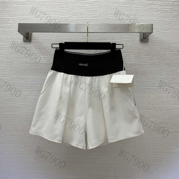 designer women shorts ribbon splicing side zipper fashion high waist slim wide-leg shorts 2023 brand women short pants summer skirts shorts, White;black
designer women shorts ribbon splicing side zipper fashion high waist slim wide-leg shorts 2023 brand women short pants summer skirts shorts, White;black