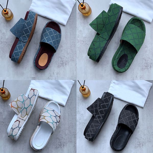 2023 slipper womens fashion embroidered canvas designer slides slip on slippers girls 60mm covered platform canvas sandals and dust bags big, Black
2023 slipper womens fashion embroidered canvas designer slides slip on slippers girls 60mm covered platform canvas sandals and dust bags big, Black