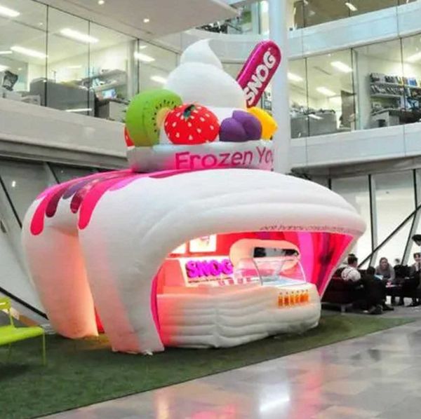8ml custom portable fast food and drink inflatable ice cream stand stall station concession tent in unique shape design, Black;white
8ml custom portable fast food and drink inflatable ice cream stand stall station concession tent in unique shape design, Black;white