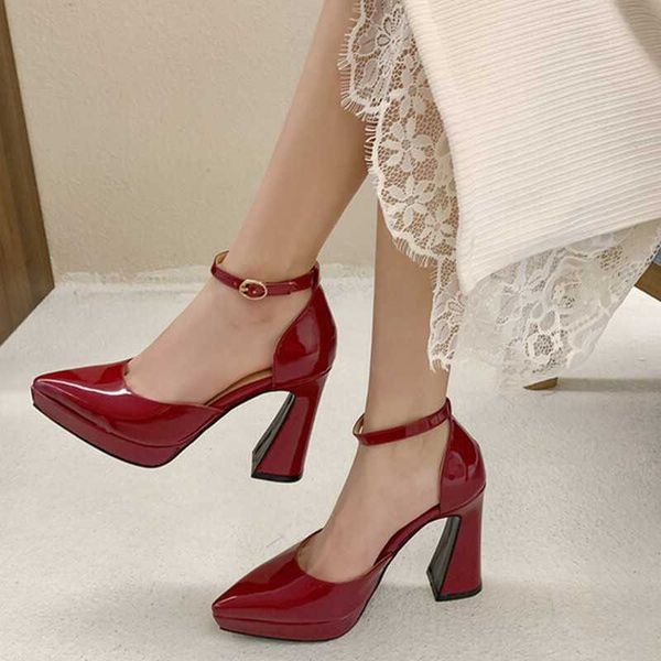 sandals new buckle strap woman wedding shoes heels sandals patent leather pointed toe ladies white red platform pumps womens shoes j230428, Black
sandals new buckle strap woman wedding shoes heels sandals patent leather pointed toe ladies white red platform pumps womens shoes j230428, Black