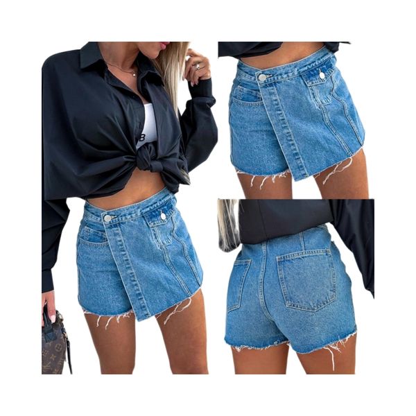 women's denim skirt summer new european and american style fresh sweet fashion solid color casual denim short skirt, Blue
women's denim skirt summer new european and american style fresh sweet fashion solid color casual denim short skirt, Blue