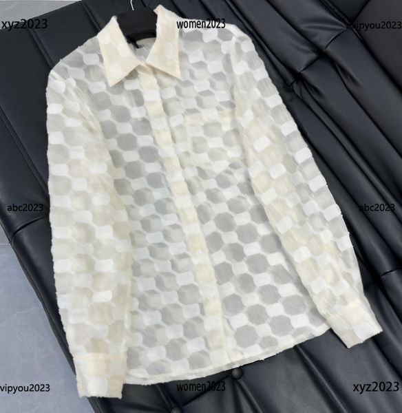 women shirt mesh perspective t-shirt lady blouse lapel size s-l logo printed long sleeved shirt new arrivals april29, White
women shirt mesh perspective t-shirt lady blouse lapel size s-l logo printed long sleeved shirt new arrivals april29, White