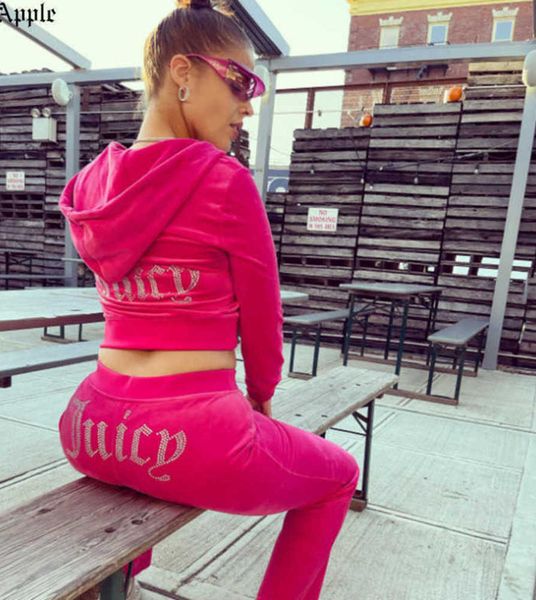 5ajuicy apple women's tracksuits velvet sewing suits outfit two piece jogging set velour sweatshirt met hoodie pants suit womens y2k11, Gray
5ajuicy apple women's tracksuits velvet sewing suits outfit two piece jogging set velour sweatshirt met hoodie pants suit womens y2k11, Gray