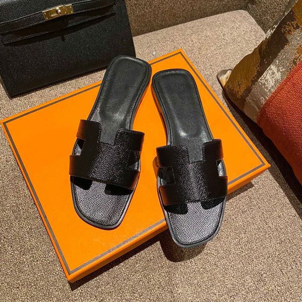 designer leather luxury ladies sandals summer flat shoes fashion beach women slippers h letter drag 35-42, Black
designer leather luxury ladies sandals summer flat shoes fashion beach women slippers h letter drag 35-42, Black