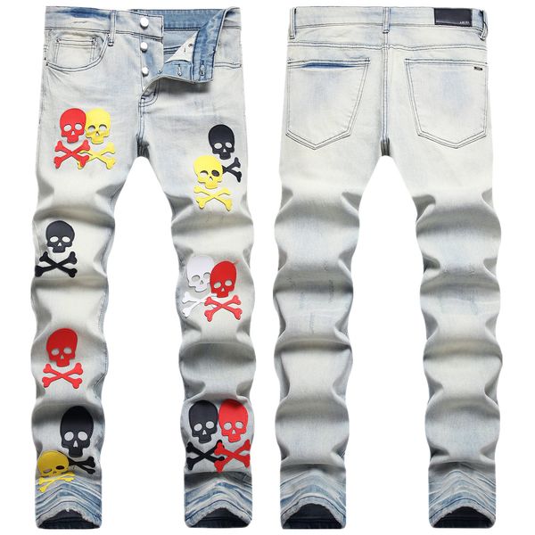 men's jeans european jean hombre letter star am tiny spot men embroidery patchwork ripped trend brand motorcycle pant mens skinny am882, Blue
men's jeans european jean hombre letter star am tiny spot men embroidery patchwork ripped trend brand motorcycle pant mens skinny am882, Blue
