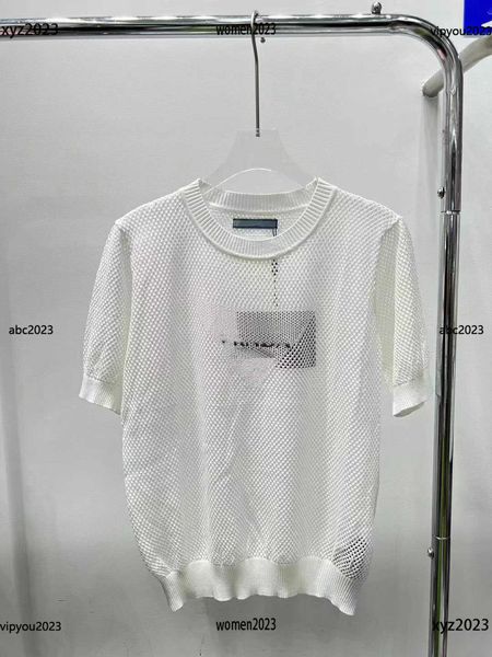 fashion designer women's knits wear net red with hollow front letter embroidery loose comfortable personality trendy, White
fashion designer women's knits wear net red with hollow front letter embroidery loose comfortable personality trendy, White
