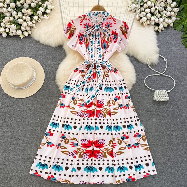 casual dresses 2023 summer bohemian long dresses women flying sleeve bow tie collar floral dot print high wasit vestidos robe, Black;gray
casual dresses 2023 summer bohemian long dresses women flying sleeve bow tie collar floral dot print high wasit vestidos robe, Black;gray