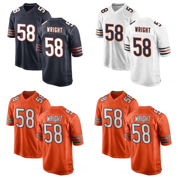 58 darnell wright chicagos football jerseys bear black teal white men women youth, Black;red
58 darnell wright chicagos football jerseys bear black teal white men women youth, Black;red