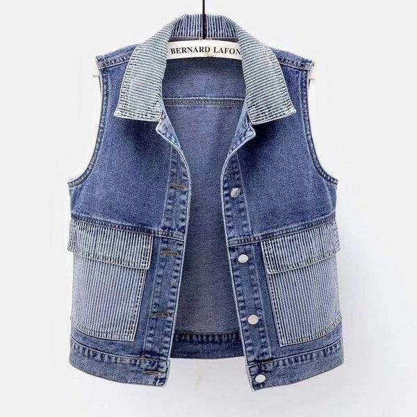 leather denim vest jacket women 2022 new spring autumn slim short coats pocket jean outwear female summer vintage waistcoat fashion, Black
leather denim vest jacket women 2022 new spring autumn slim short coats pocket jean outwear female summer vintage waistcoat fashion, Black
