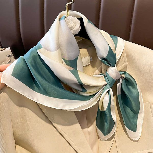 scarves fashion silk scarf square neck kerchief foulard female bandana 70x70cm shawls wraps women hairbands 2023 new j230428, Blue;gray
scarves fashion silk scarf square neck kerchief foulard female bandana 70x70cm shawls wraps women hairbands 2023 new j230428, Blue;gray