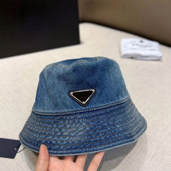 Popular Denim Bucket Hat Sale Womens New Without Box Fashion Designer Dupes Luxury Caps Iconic Triangle Wide Brim Hats Ladies Resort Sun Protection Cap
Popular Denim Bucket Hat Sale Womens New Without Box Fashion Designer Dupes Luxury Caps Iconic Triangle Wide Brim Hats Ladies Resort Sun Protection Cap