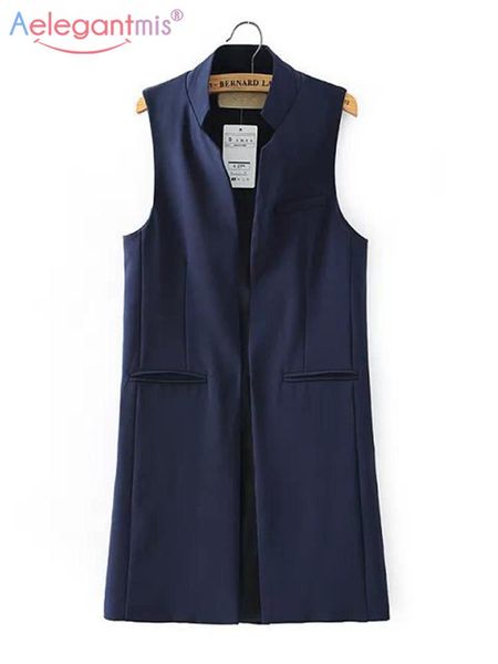 leather aelegantmis stand collar fashion black blazer vest women long waistcoat ol elegant cardigan sleeveless coat ladies back slit
leather aelegantmis stand collar fashion black blazer vest women long waistcoat ol elegant cardigan sleeveless coat ladies back slit