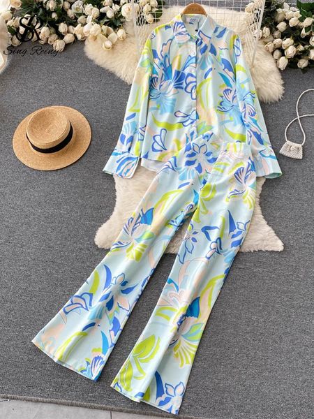 pants singreiny print fashion casual two pieces suits long sleeves blouse+ hight waist wide leg long pants office lady autumn sets, White
pants singreiny print fashion casual two pieces suits long sleeves blouse+ hight waist wide leg long pants office lady autumn sets, White