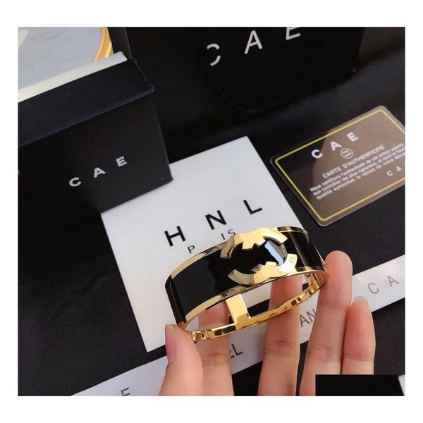 bangle brand gold famous designer bracelet fashion circle couple love luxury jewelry party birthday accessories gift box classic dro dhrqk, Black
bangle brand gold famous designer bracelet fashion circle couple love luxury jewelry party birthday accessories gift box classic dro dhrqk, Black