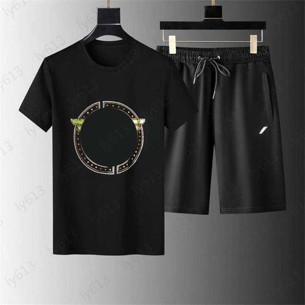 mens black designer clothes sets fashion casual colorful towel embroidery handmade printing color matching logo short sleeved set male cloth, Gray
mens black designer clothes sets fashion casual colorful towel embroidery handmade printing color matching logo short sleeved set male cloth, Gray