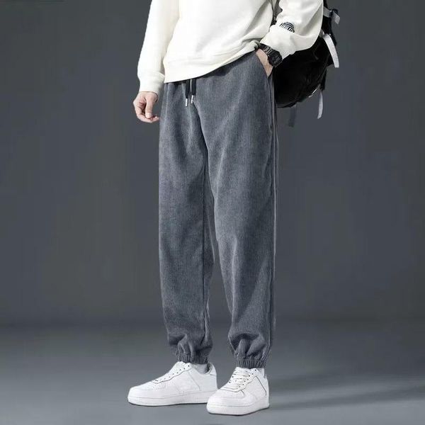 pants men pants corduroy solid color 2022 autumn winter keep warm fashion streetwear casual loose sweatpants male sports trousers, Black
pants men pants corduroy solid color 2022 autumn winter keep warm fashion streetwear casual loose sweatpants male sports trousers, Black