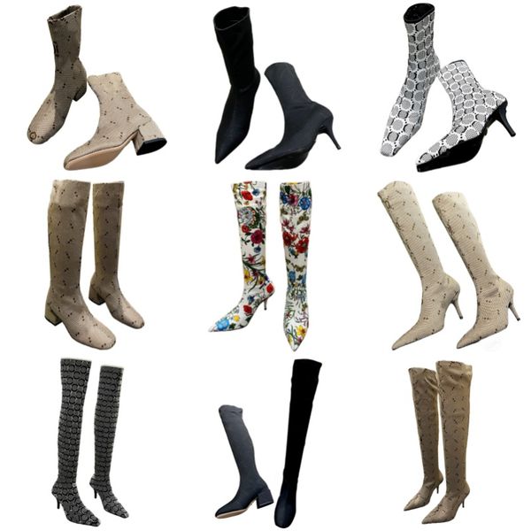 Boots luxury brand thigh-high boots classic women's knee boots letter print designer shoes stretch knitted fabric fashion boots sexy high heel boots pointed toe boots
Boots luxury brand thigh-high boots classic women's knee boots letter print designer shoes stretch knitted fabric fashion boots sexy high heel boots pointed toe boots