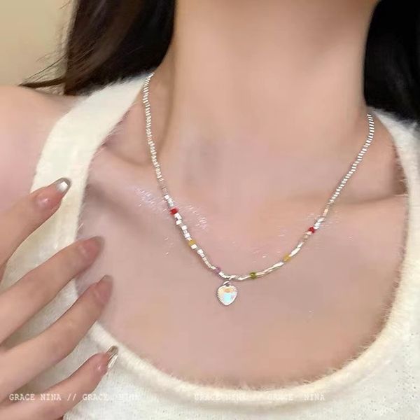 afshor trendy fine silver color heart shaped opal chain pendant necklace for women design temperament jewelry shiny crystal wedding gift
afshor trendy fine silver color heart shaped opal chain pendant necklace for women design temperament jewelry shiny crystal wedding gift