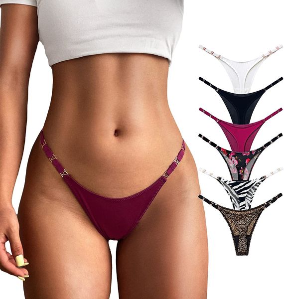 meshal g-string thongs for women cotton panties t back underpants 5pack hipster, Red;black
meshal g-string thongs for women cotton panties t back underpants 5pack hipster, Red;black