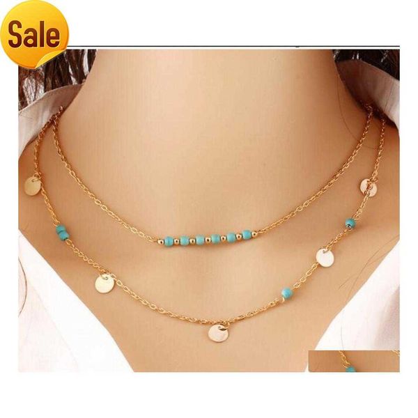 pendant necklaces statement necklace for women beads coin turquoise boho pendants body chain steampunk mtilayer necklaces jewelry ch dh027, Silver
pendant necklaces statement necklace for women beads coin turquoise boho pendants body chain steampunk mtilayer necklaces jewelry ch dh027, Silver