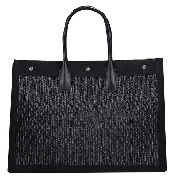 rive gauche twill canvas leather tote bag women luxury shopping fashion black beach travel bags classic purse
rive gauche twill canvas leather tote bag women luxury shopping fashion black beach travel bags classic purse