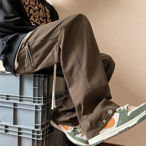 pants retro brown overalls men's spring loose wideleg straight multipocket american overalls ins high street tide brand casual pants, Black
pants retro brown overalls men's spring loose wideleg straight multipocket american overalls ins high street tide brand casual pants, Black