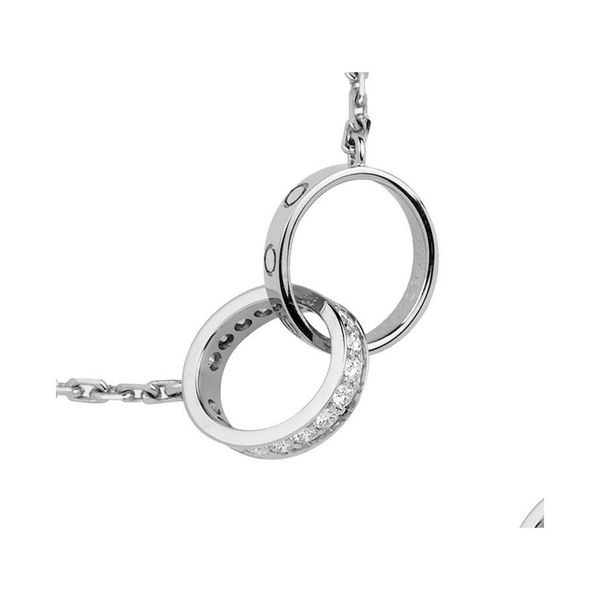 pendant necklaces fashion love necklace designer jewelry screw diamond double circle for women gold rose platinum stainless steel we, Silver
pendant necklaces fashion love necklace designer jewelry screw diamond double circle for women gold rose platinum stainless steel we, Silver