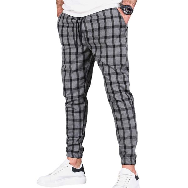 pants 2023 new spring autumn fashion plaid foot binding pants men straight fit casual trousers male joggers anklelength trousers, Black
pants 2023 new spring autumn fashion plaid foot binding pants men straight fit casual trousers male joggers anklelength trousers, Black