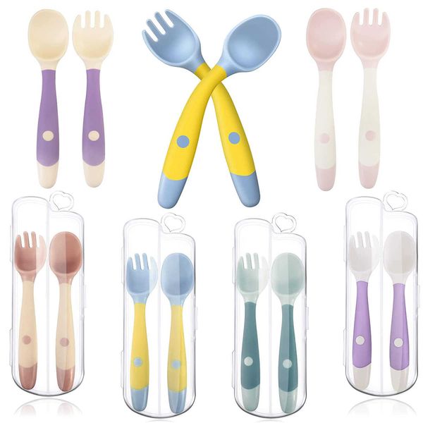 cups dishes utensils 2pcs silicone spoon fork for baby utensils set auxiliary food toddler learn to eat training bendable scoop fork infant
cups dishes utensils 2pcs silicone spoon fork for baby utensils set auxiliary food toddler learn to eat training bendable scoop fork infant