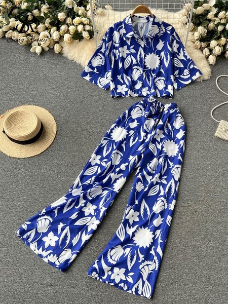 pants singreiny floral print women summer sets 2022 elastic waist single breasted lapel drawstring wide leg pants two piece sets, White
pants singreiny floral print women summer sets 2022 elastic waist single breasted lapel drawstring wide leg pants two piece sets, White