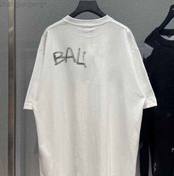23sss designer balencigas women t shirt paris classic front and back scrawled cotton round neck short sleeve loose large men's purple t, White;black
23sss designer balencigas women t shirt paris classic front and back scrawled cotton round neck short sleeve loose large men's purple t, White;black