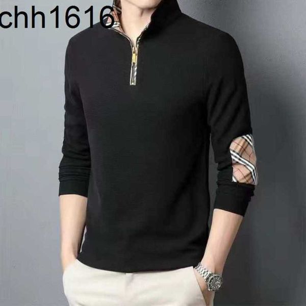 polo shirt men sweatshirt burbrerys hoodie stand collar long sleeve tshirt designer sweater, White;black
polo shirt men sweatshirt burbrerys hoodie stand collar long sleeve tshirt designer sweater, White;black