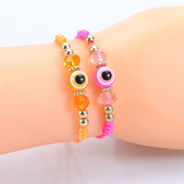 colorful cord evil eye beads bracelet woven adjustable crystal bracelets jewelry for gift, Golden;silver
colorful cord evil eye beads bracelet woven adjustable crystal bracelets jewelry for gift, Golden;silver