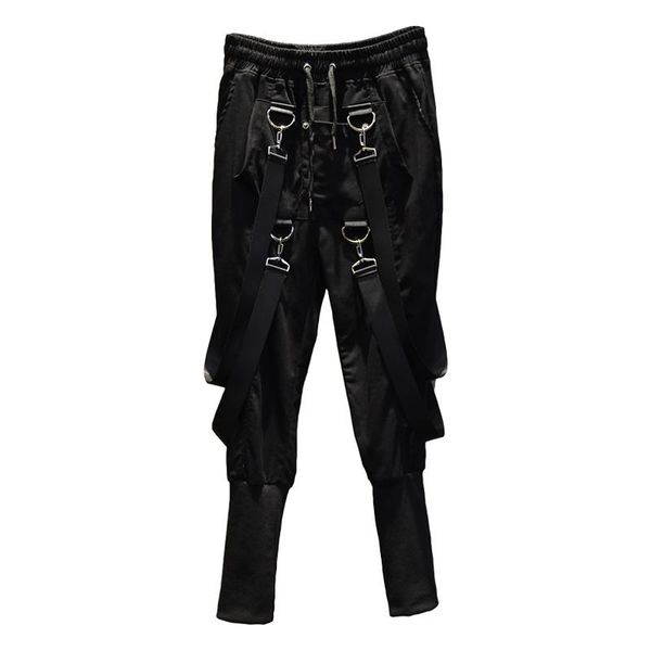 pants men multi pockets hip hop punk harem pants ribbons street wear man casual joggers elastic waist cargo trousers techwear a75, Black
pants men multi pockets hip hop punk harem pants ribbons street wear man casual joggers elastic waist cargo trousers techwear a75, Black