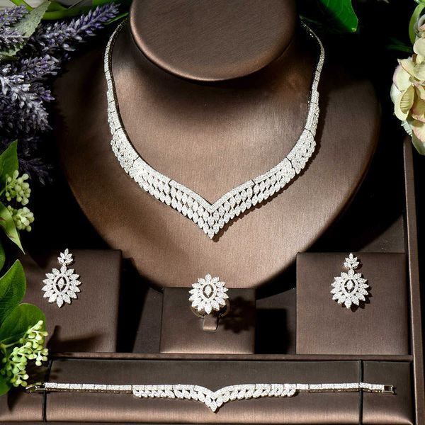 Link, Chain Hawaiian shiny necklace 18K gold plated cubic zircon earring ring bridal wedding jewelry sets
Link, Chain Hawaiian shiny necklace 18K gold plated cubic zircon earring ring bridal wedding jewelry sets