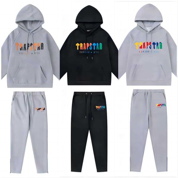trapstar tracksuit hoodie rainbow scarf embroidered and velvet hooded sportswear close-up zipper pants casual guard pants trapstar hoodie ho, Gray
trapstar tracksuit hoodie rainbow scarf embroidered and velvet hooded sportswear close-up zipper pants casual guard pants trapstar hoodie ho, Gray