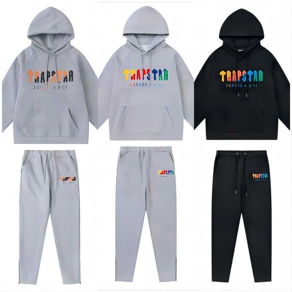 trapstar tracksuit hoodie rainbow scarf embroidered and velvet hooded sportswear close-up zipper pants casual guard pants trapstar hoodie ho, Gray
trapstar tracksuit hoodie rainbow scarf embroidered and velvet hooded sportswear close-up zipper pants casual guard pants trapstar hoodie ho, Gray